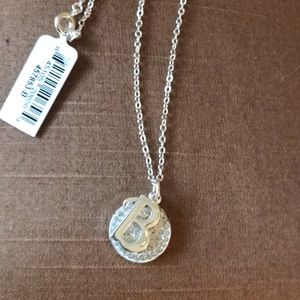 Letter “B” crystal necklace